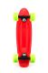 Skateboard - pennyboard 43cm, nosnost 60kg plastové osy, červený, zelená kola