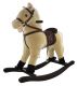 Kůň houpací béžový plyš nosnost 50kg v krabici