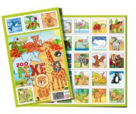 Pexeso Zoo papírové společenská hra 32 dvojic 27x23cm