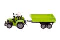 Traktor s vlekom a výklopkou, 35 cm, na zotrvačník, plast