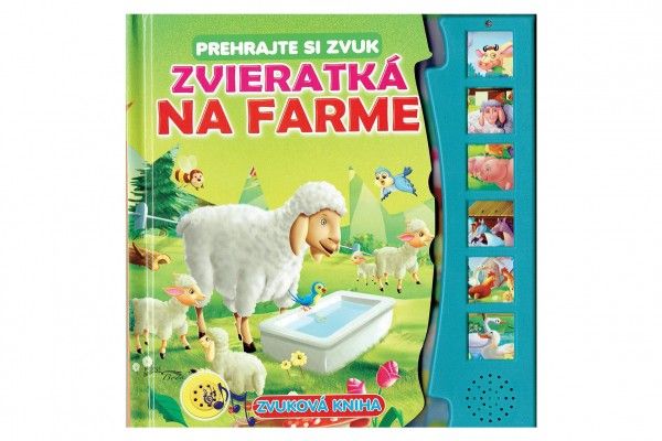 Zvuková kniha Zvieratká na farme SK verzia 20x20 cm