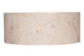 Umývadlo z prírodného kameňa  Mirus 509 na dosku Ø 40 Cream