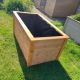 Drevený vyvýšený záhon, matná lazúra, 156 x 70 x 85 cm