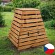 Drevený kompostér pyramída 430 l – česká výroba