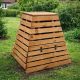Drevený kompostér pyramída 430 l – česká výroba