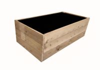 Drevený vyvýšený záhon, 156 x 95 x 42 cm