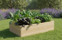 Drevený vyvýšený záhon, 156 x 95 x 42 cm