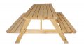 Záhradný set piknik - bez povrchovej úpravy - 150 cm