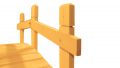 Záhradný drevený mostík - 71 cm - TEAK