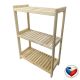 Drevený regál, 3 police, 93 x 70 x 33 cm