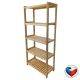 Drevený regál, 5 políc, 173 x 70 x 33 cm