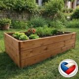 Drevený vyvýšený záhon 163 x 78 x 42 cm