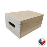 Drevený univerzálny box s vekom, 30 x 20 x 13 cm
