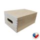 Drevený univerzálny box s vekom, 30 x 20 x 13 cm
