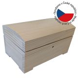 Drevená uzamykateľná truhlička, 20 x 11 x 12,5 cm