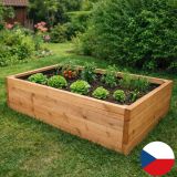 Drevený vyvýšený záhon, 156 x 96 x 36 cm