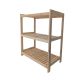 Drevený regál s 3 policami, 93 x 80 x 43 cm