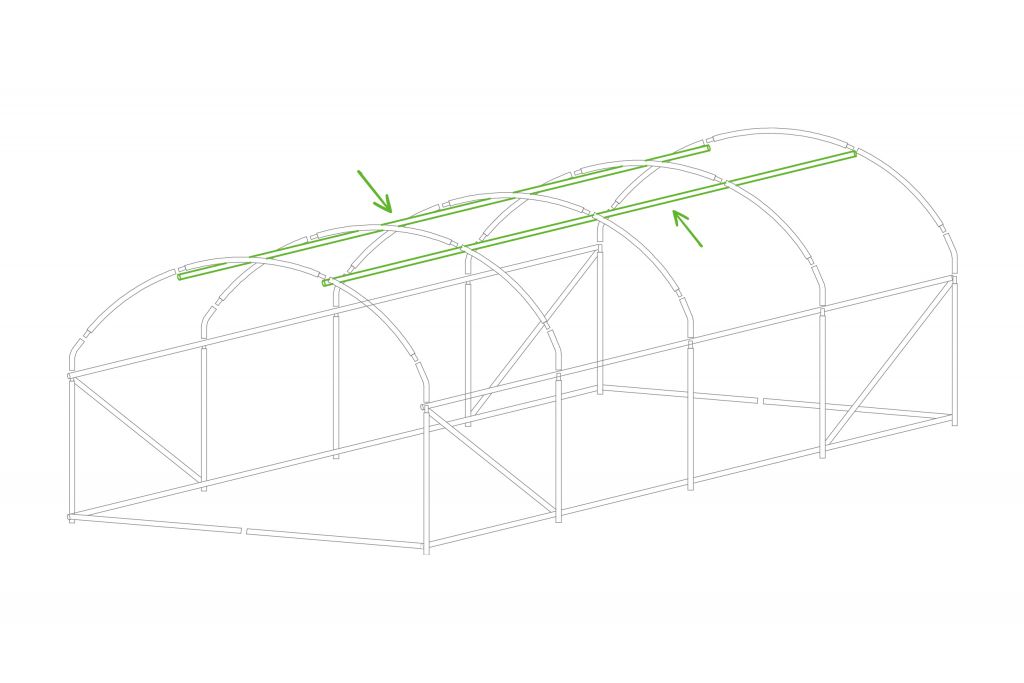 Obrázok Fóliovník 300 cm x 600 cm (18 m²) biely