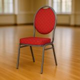 Kvalitná stolička kovová Monza - červená
