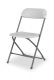 Skladacia cateringová stolička - biela