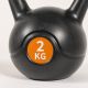 Kettlebell 2 kg plastový s cementovou výplňou