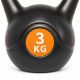 Kettlebell 3 kg plastový s cementovou výplňou