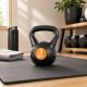 Kettlebell 3 kg plastový s cementovou výplňou