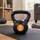 Kettlebell 4 kg plastový s cementovou výplňou