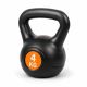 Kettlebell 4 kg plastový s cementovou výplňou