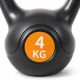 Kettlebell 4 kg plastový s cementovou výplňou