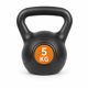 Kettlebell 5 kg plastový s cementovou výplňou