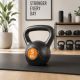 Kettlebell 5 kg plastový s cementovou výplňou