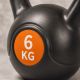 Kettlebell 6 kg plastový s cementovou výplňou