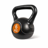 Kettlebell 6 kg plastový s cementovou výplňou