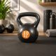Kettlebell 10 kg plastový s cementovou výplňou