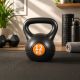 Kettlebell 12 kg plastový s cementovou výplňou