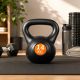Kettlebell 14 kg plastový s cementovou výplňou
