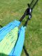 Hojdacia sieť NYLON 275 x 137 cm zeleno-modrá