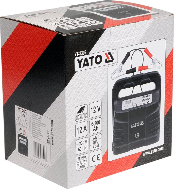 Obrázok YATO Nabíjačka 12A 12V procesor (YT-8302)