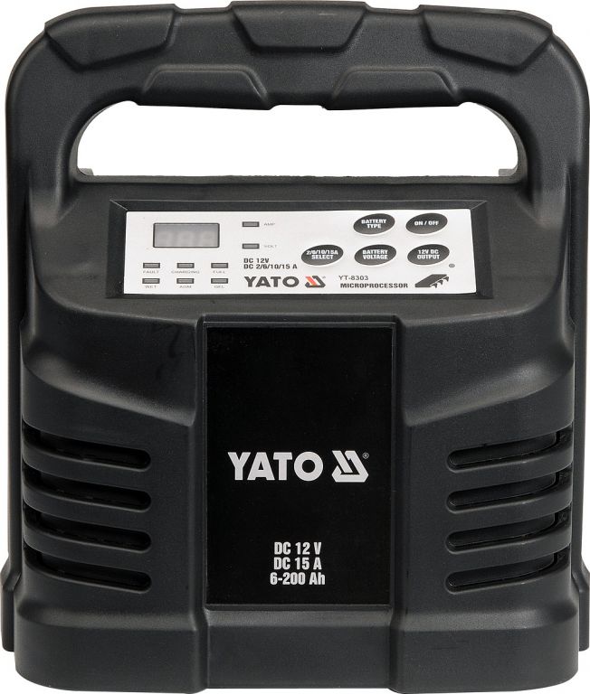 Obrázok YATO Nabíjačka 15A 12V gél / procesor (YT-8303)