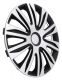 Sada krytov kolies Spider 16" - čierno/strieborná