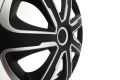 Sada krytov kolies Livorno Carbon 16" - čierno/strieborná