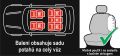 Poťahy sedadiel Airbag Dark, sada 9 ks