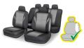 Poťahy sedadiel POLY - 9 ks, šedé
