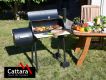 Cattara gril na drevené uhlie SMOKIE s udiarňou, 100x55x113c