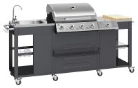 CATTARA Záhradná kuchyňa s plynovým grilom VICENZA 2 x 0,6 m