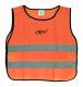 COMPASS výstražná detská vesta, oranžová s lemom, EN 1150