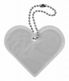 Reflexný prívesok srdce, strieborný