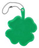 Reflexný prívesok štvorlístok, zelený