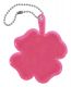 Reflexný prívesok štvorlístok, ružový